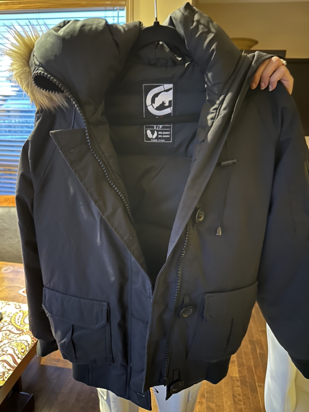 ECHŌ Red Puffy Black Small Jacket