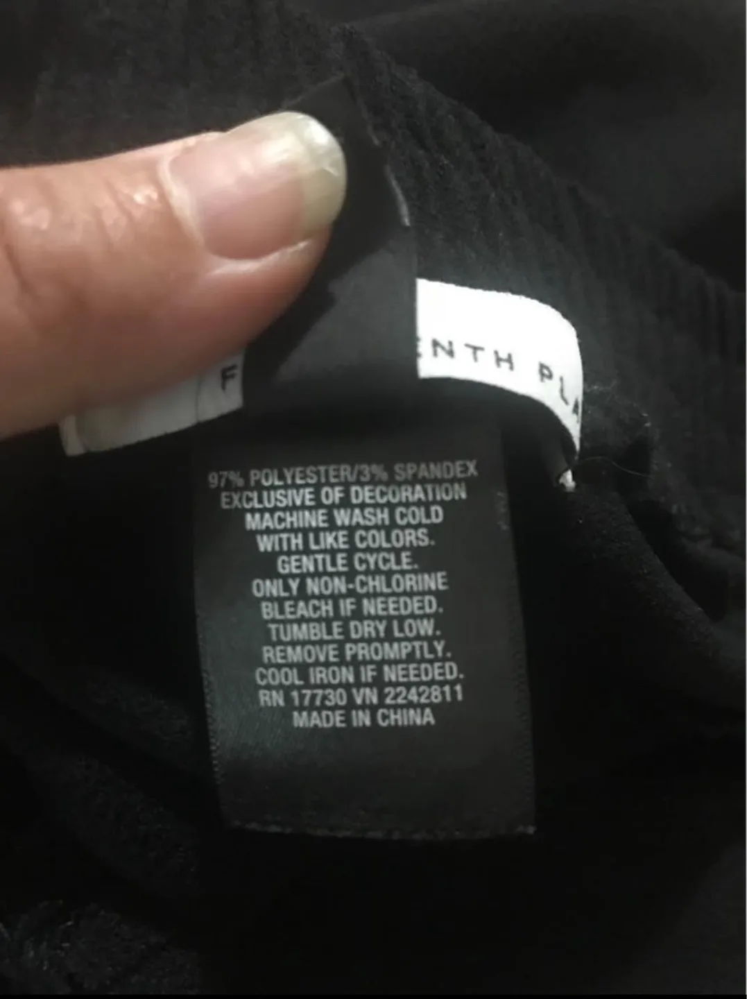 Fourteenth Place women’s XXL tapered leg dress pants, black image indicator(4)