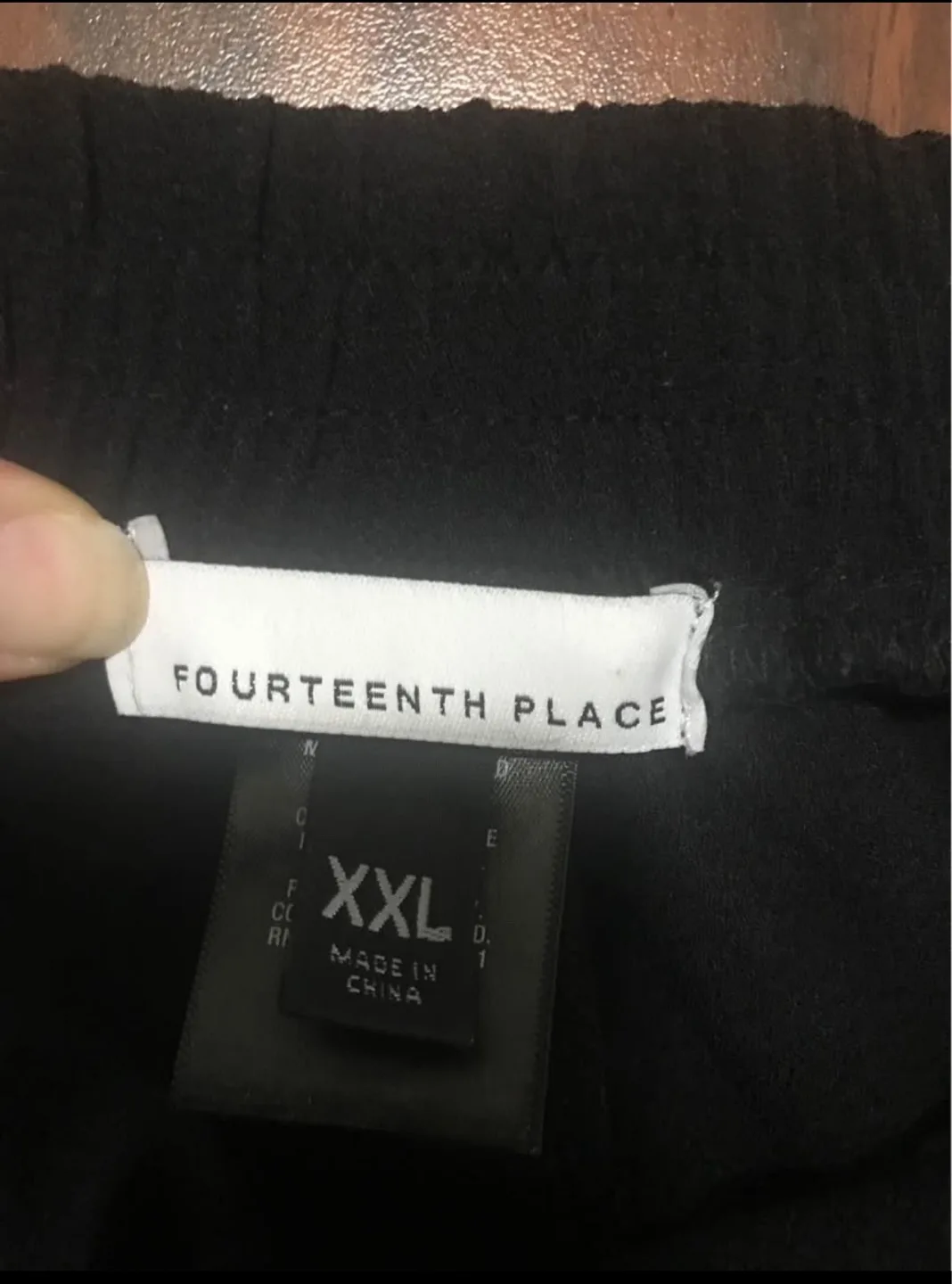 Fourteenth Place women’s XXL tapered leg dress pants, black image indicator(2)