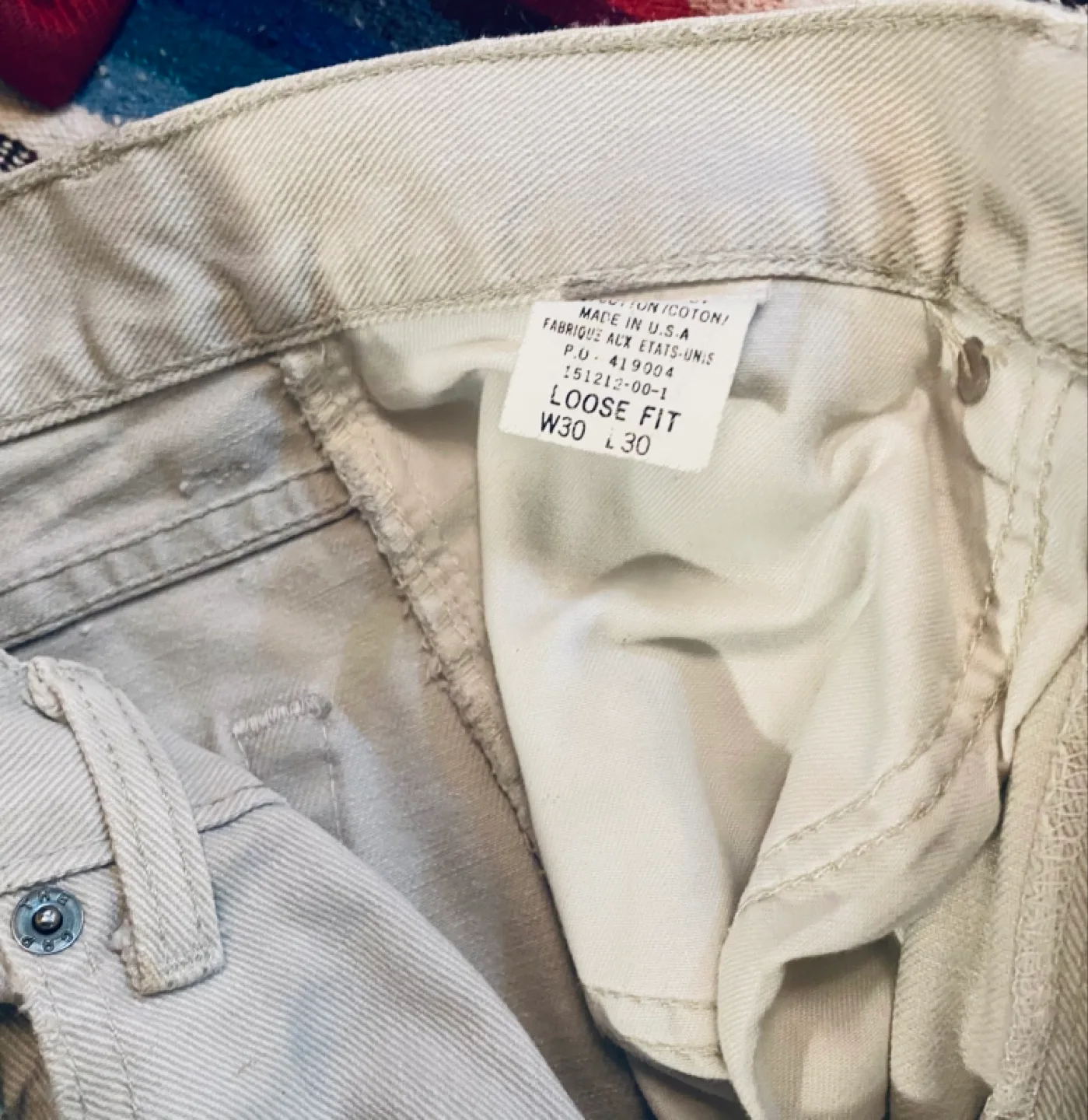 Classic GAP 5 pocket white denim jeans🥕 image indicator(3)