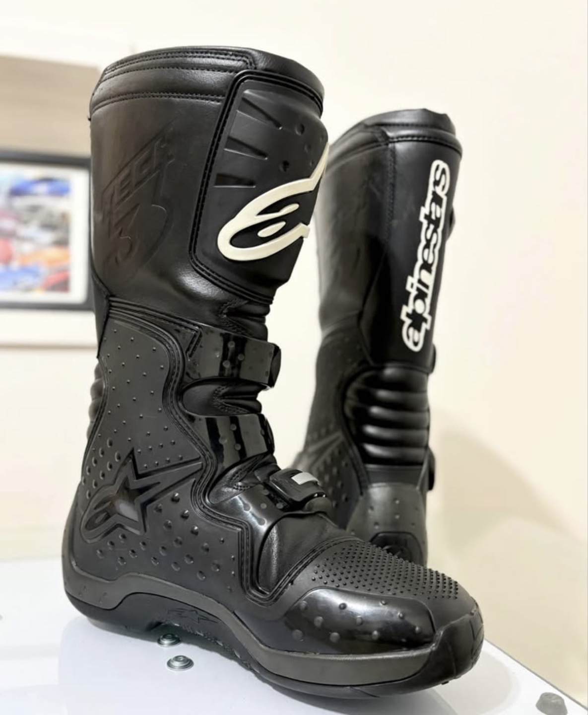 Alpinestars tech 3 boots size 12 like new. - photo 3