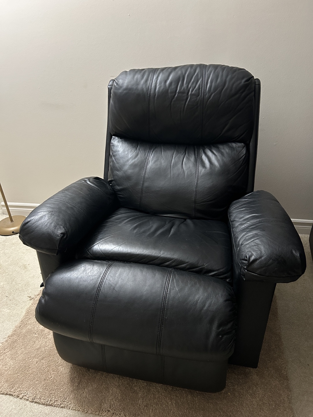 Black Leather Recliner