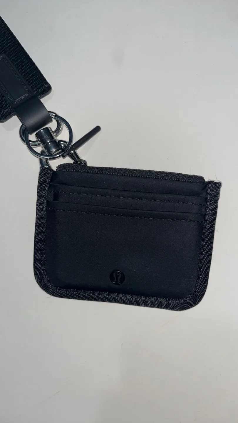Lululemon Black Card Holder with Strap keychain image indicator(2)