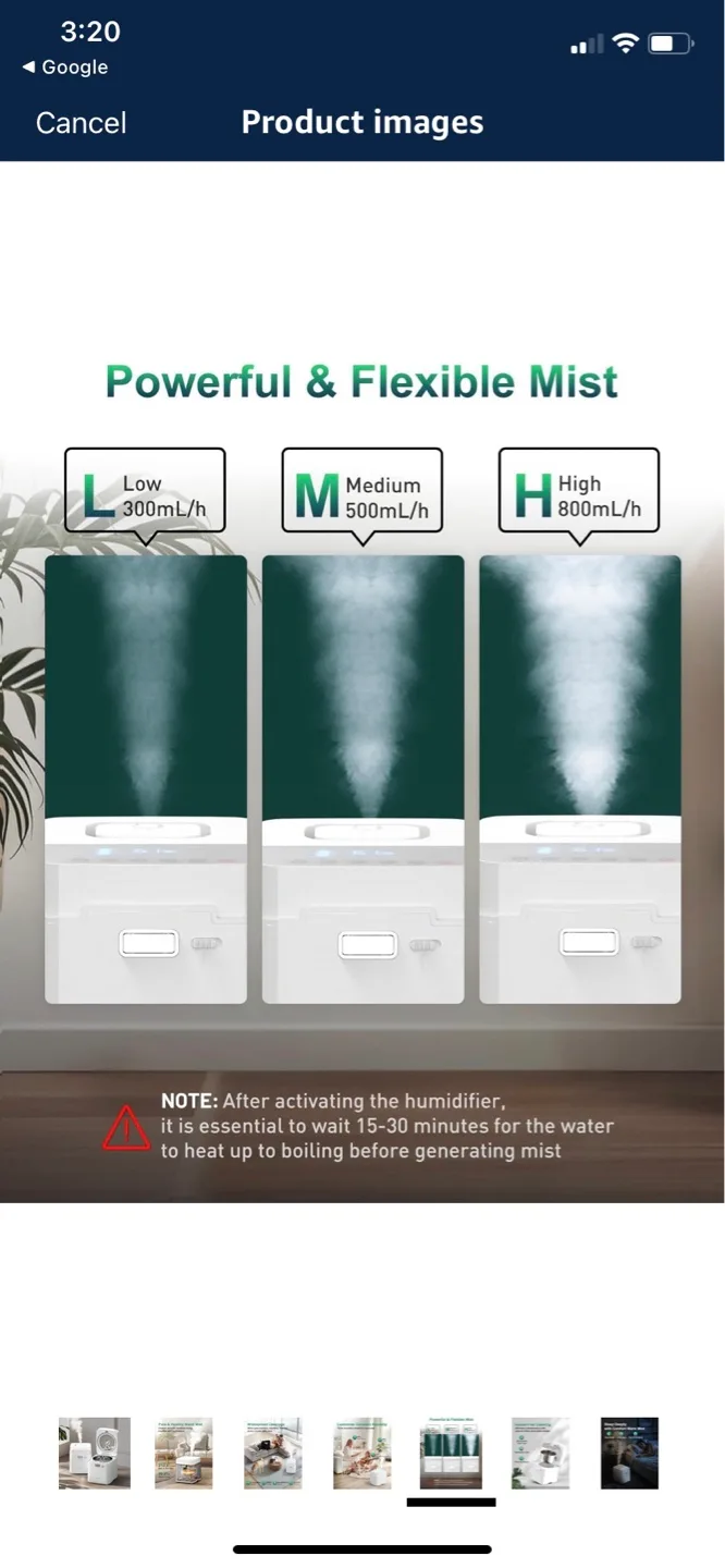 Steam Humidifier - 3.3L 1000 sq ft Coverage image indicator(6)