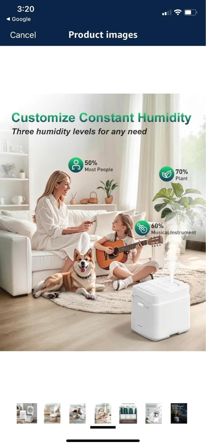 Steam Humidifier - 3.3L 1000 sq ft Coverage image indicator(5)