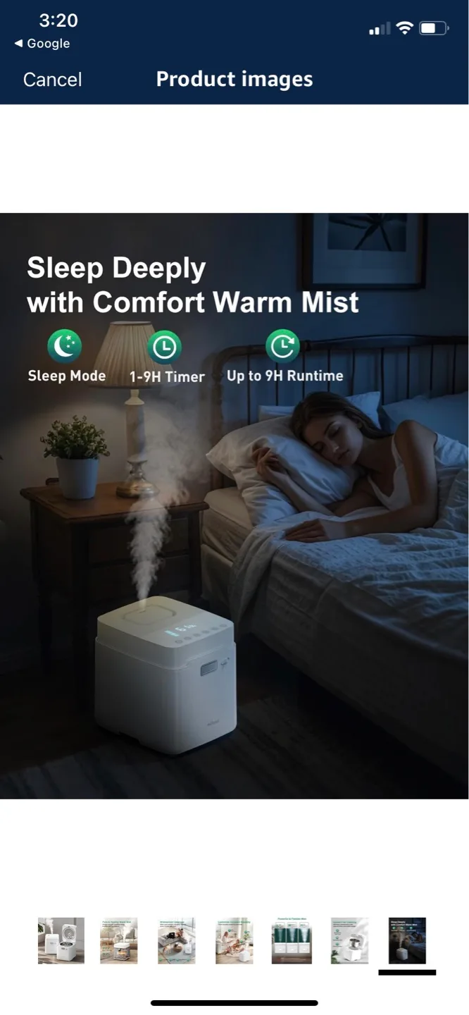 Steam Humidifier - 3.3L 1000 sq ft Coverage image indicator(7)