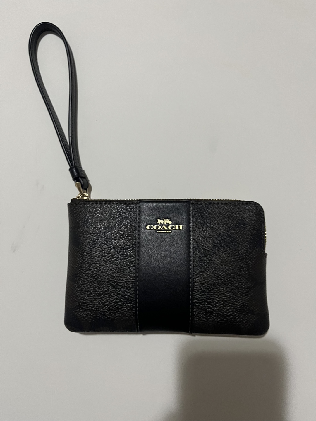 Coach wristlet wallet - signature canvas
