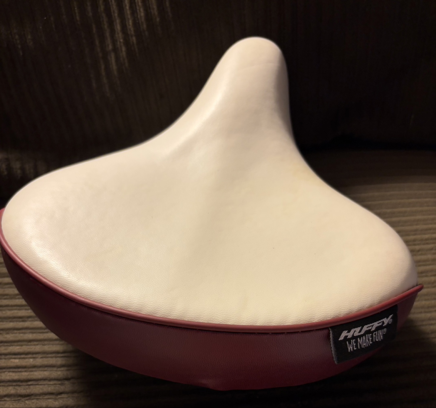 Huffy Bike Seat - White and Burgundy - photo 2