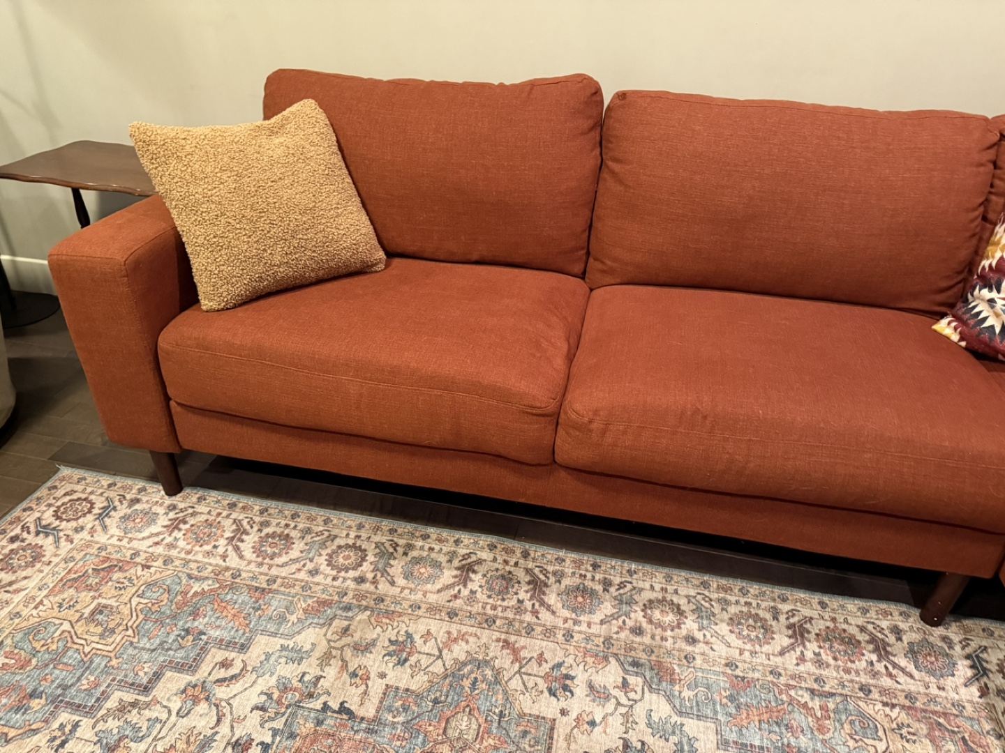 Used Burrow Nomad Sectional Sofa - Burnt Orange - photo 3