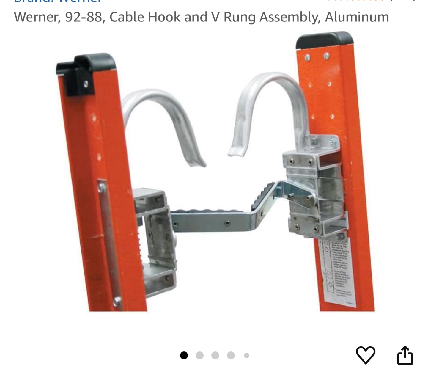 Werner 92-88 Cable Hook and V Rung Assembly - photo 2