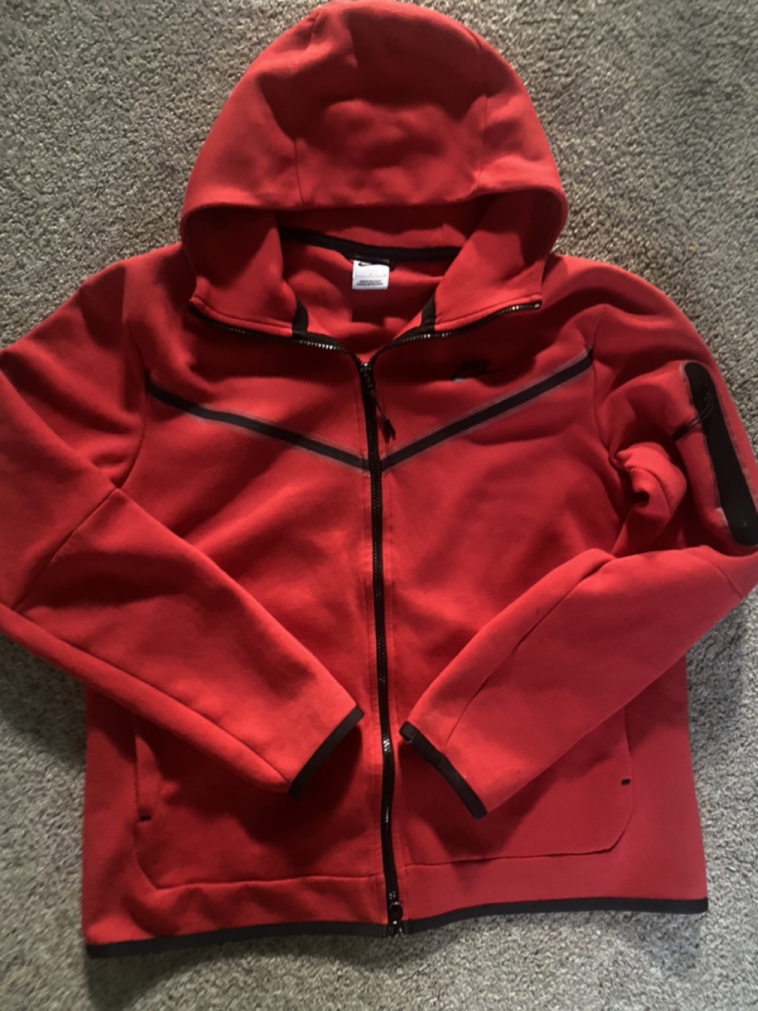 Red Nike Tech Fleece