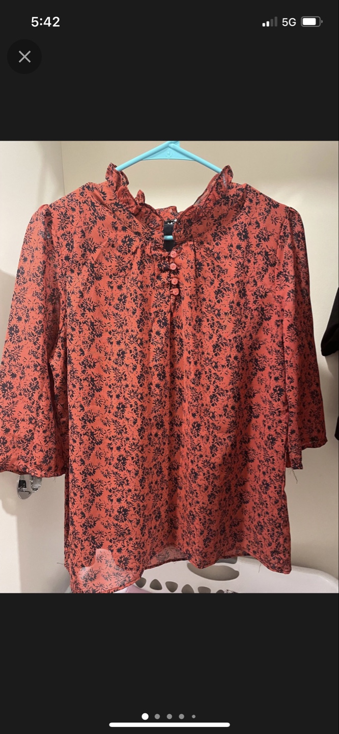 Bundle of four tops - 2 blouses and 2 button-down shirts