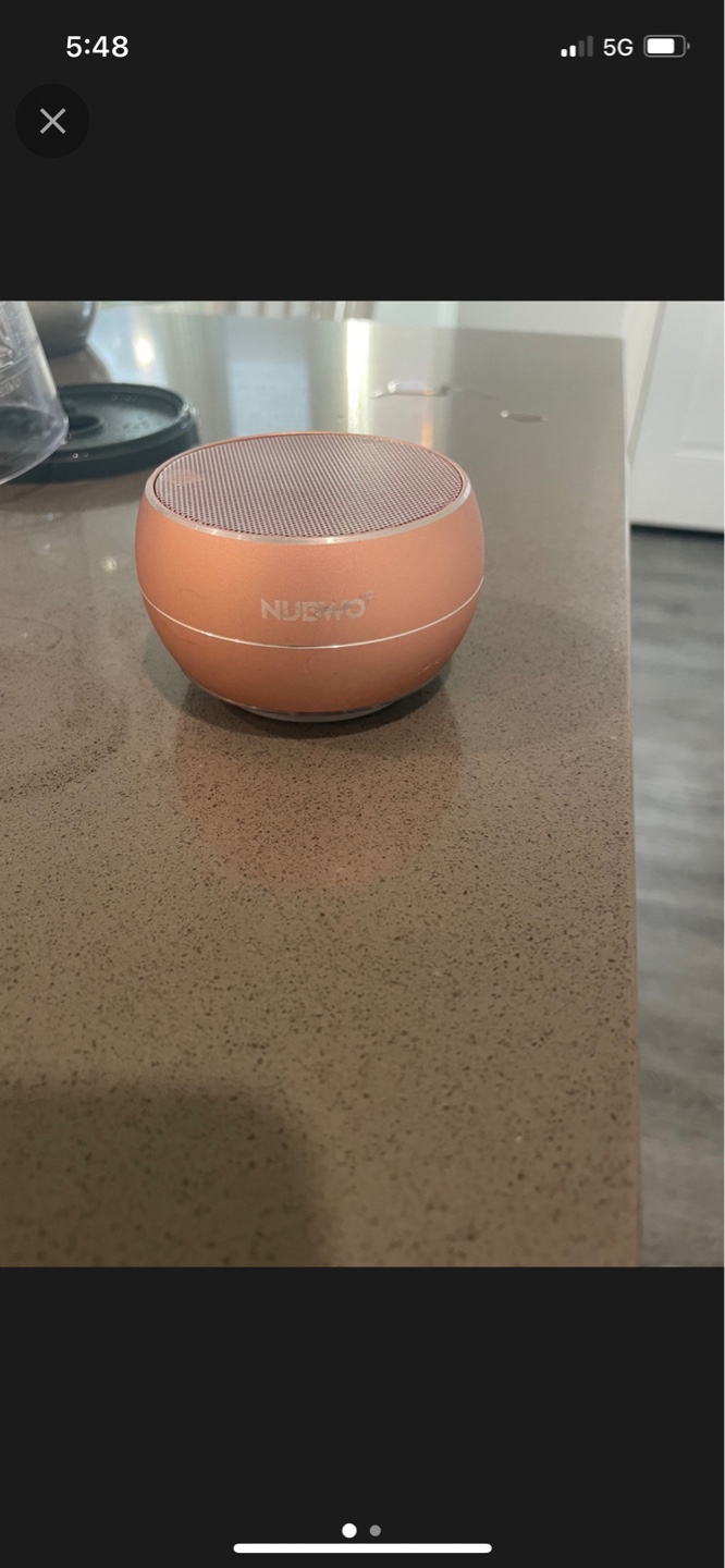 Portable Bluetooth Speaker - Rose Gold