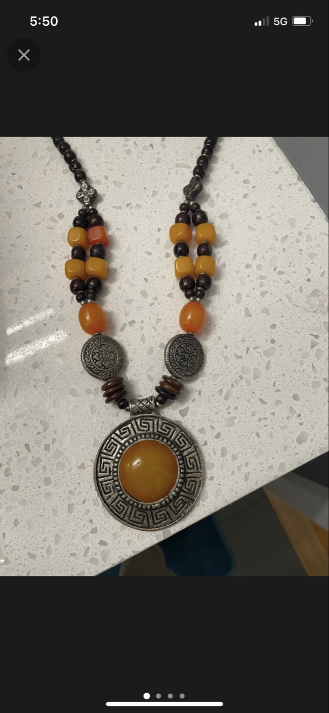 Bohemian Beaded Necklace and Bracelet Set - photo 2