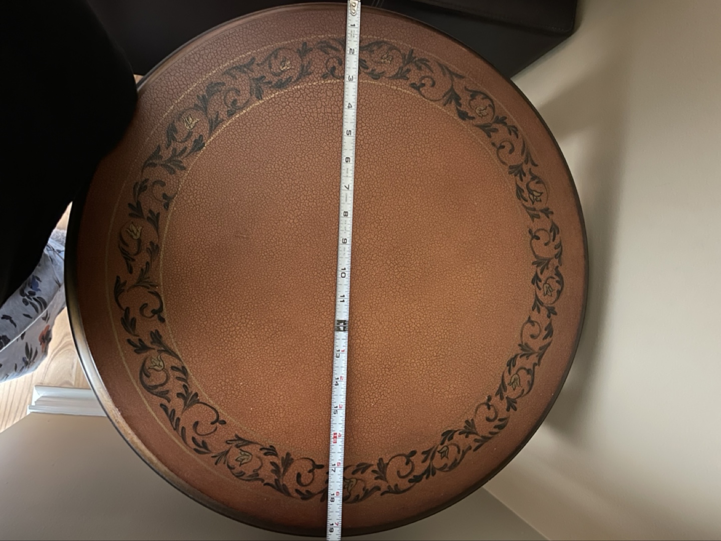 Round Accent Table with Drawer - photo 4
