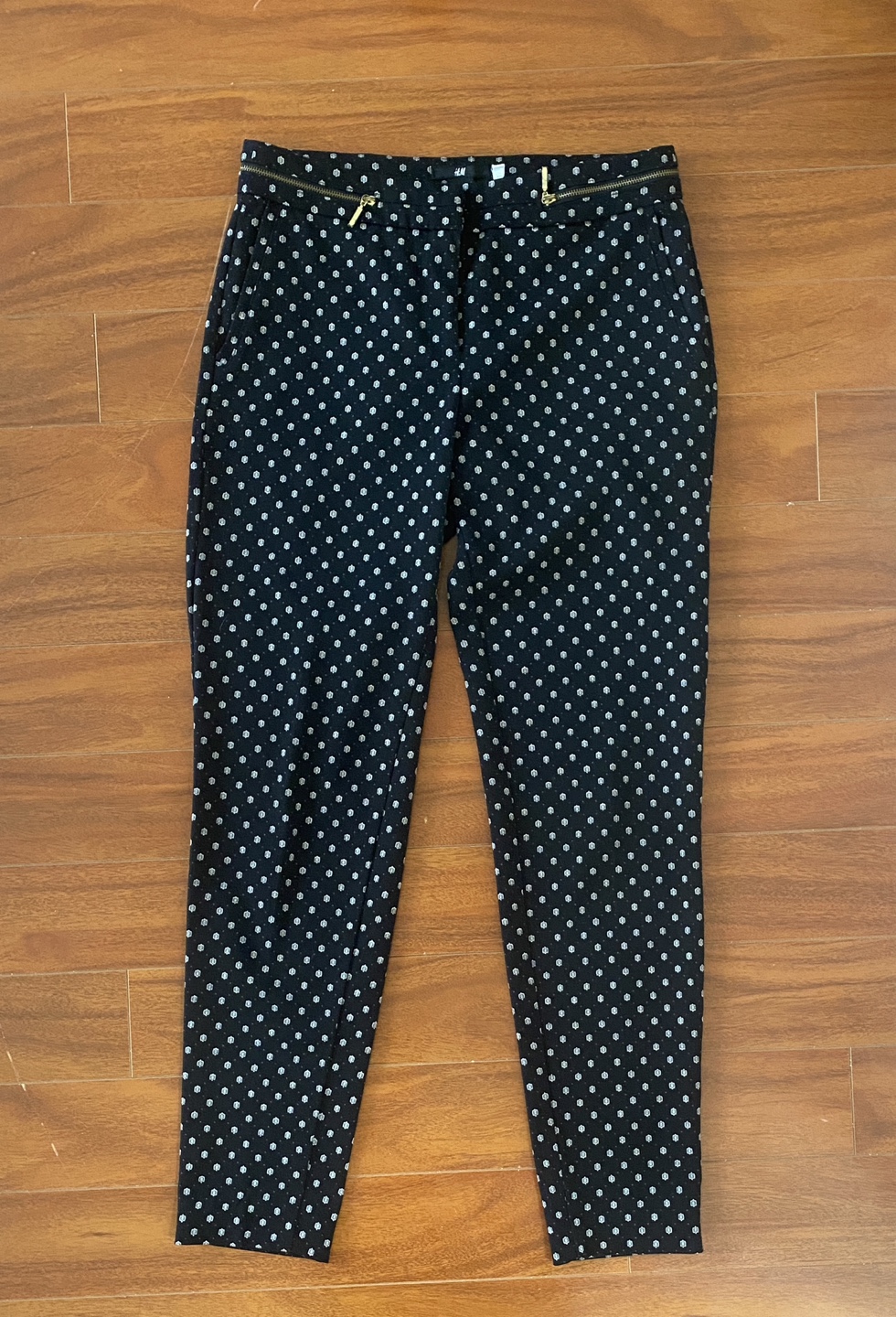 H&M Black and White Polka Dot Pants