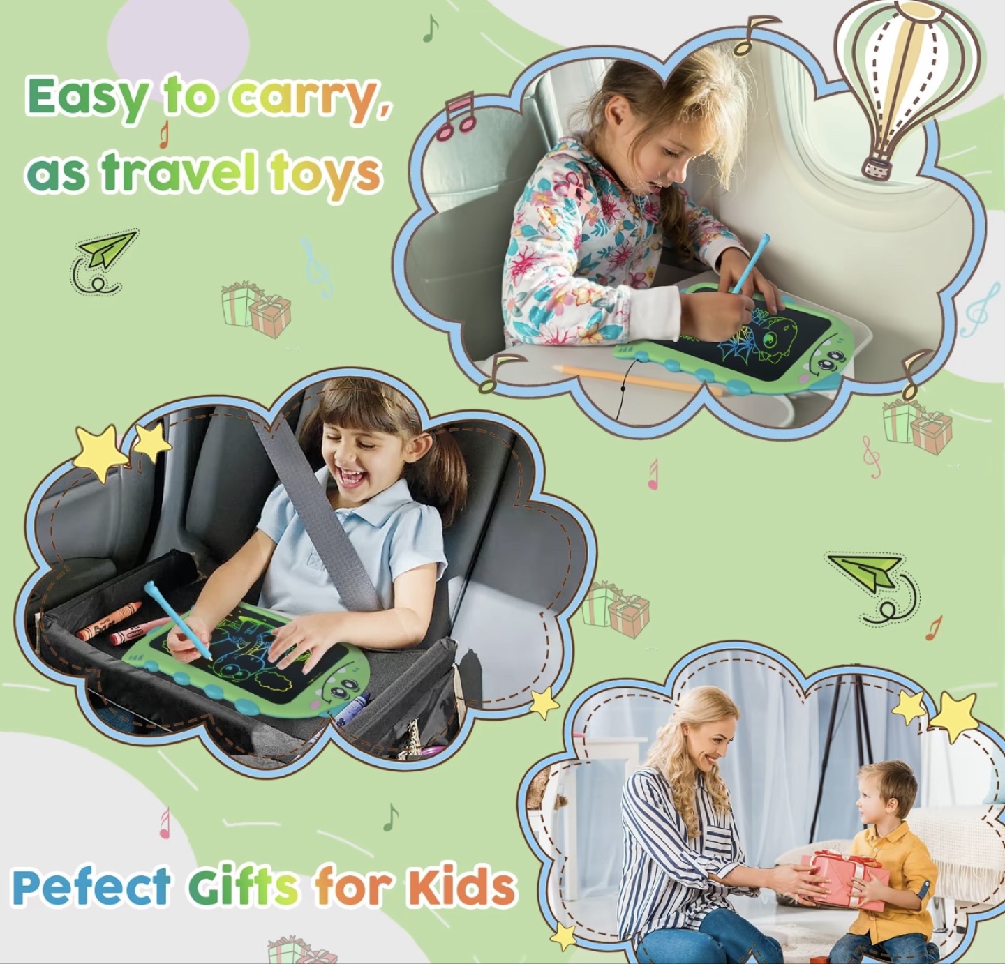 Kids LCD Writing Tablet Dinosaur Design - photo 3
