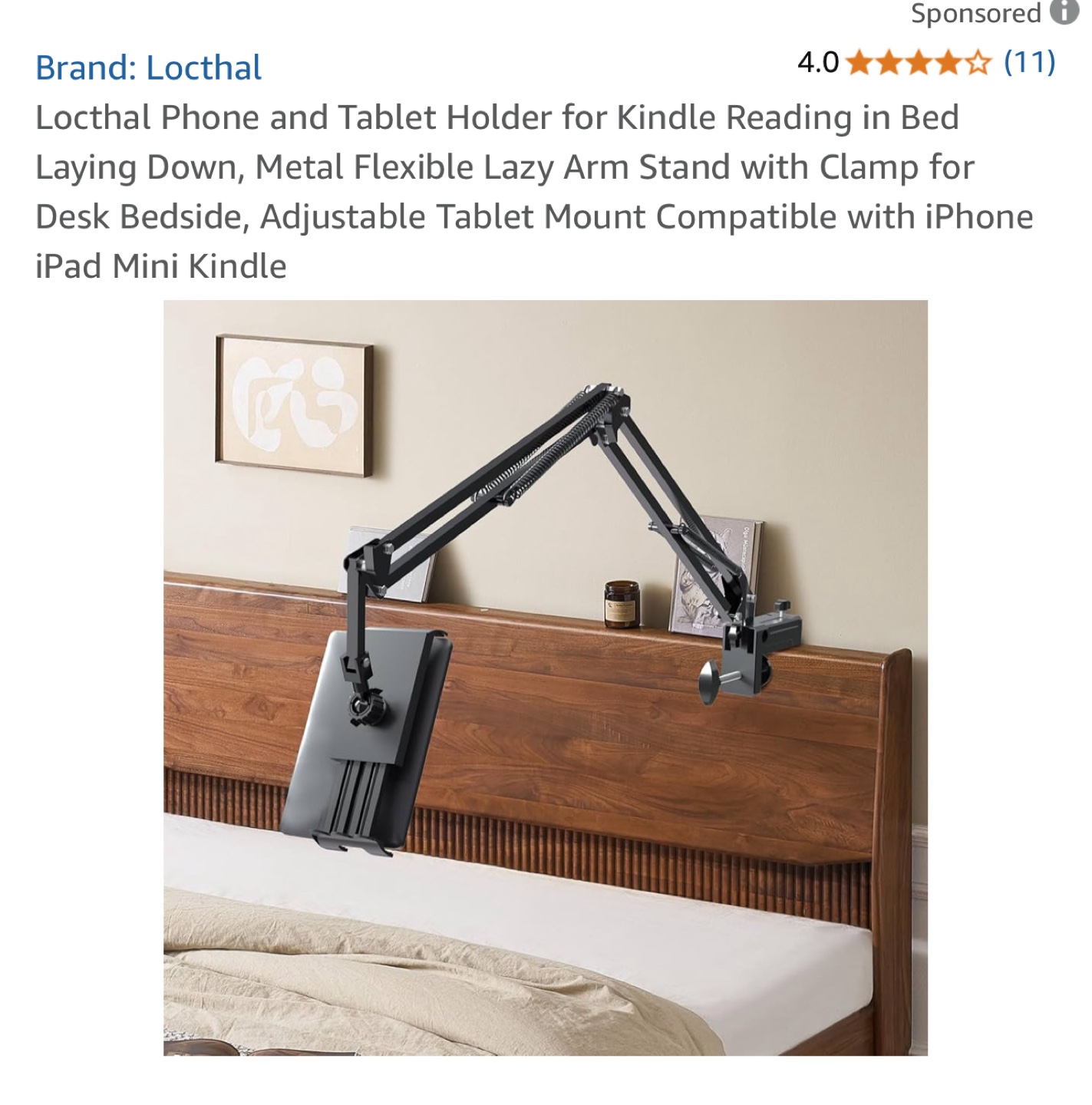 Locthal Tablet Arm with Clamp - Phone and Tablet Holder - photo 4