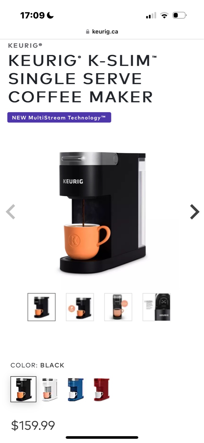 Keurig K-Slim Single Serve Coffee Maker - Black - photo 3
