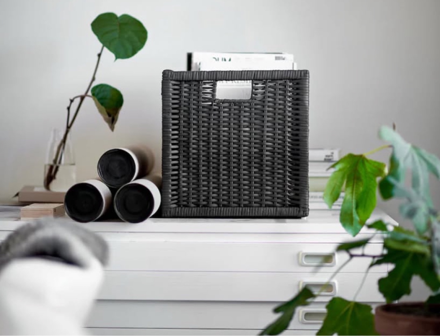 Handwoven Rattan Storage Box