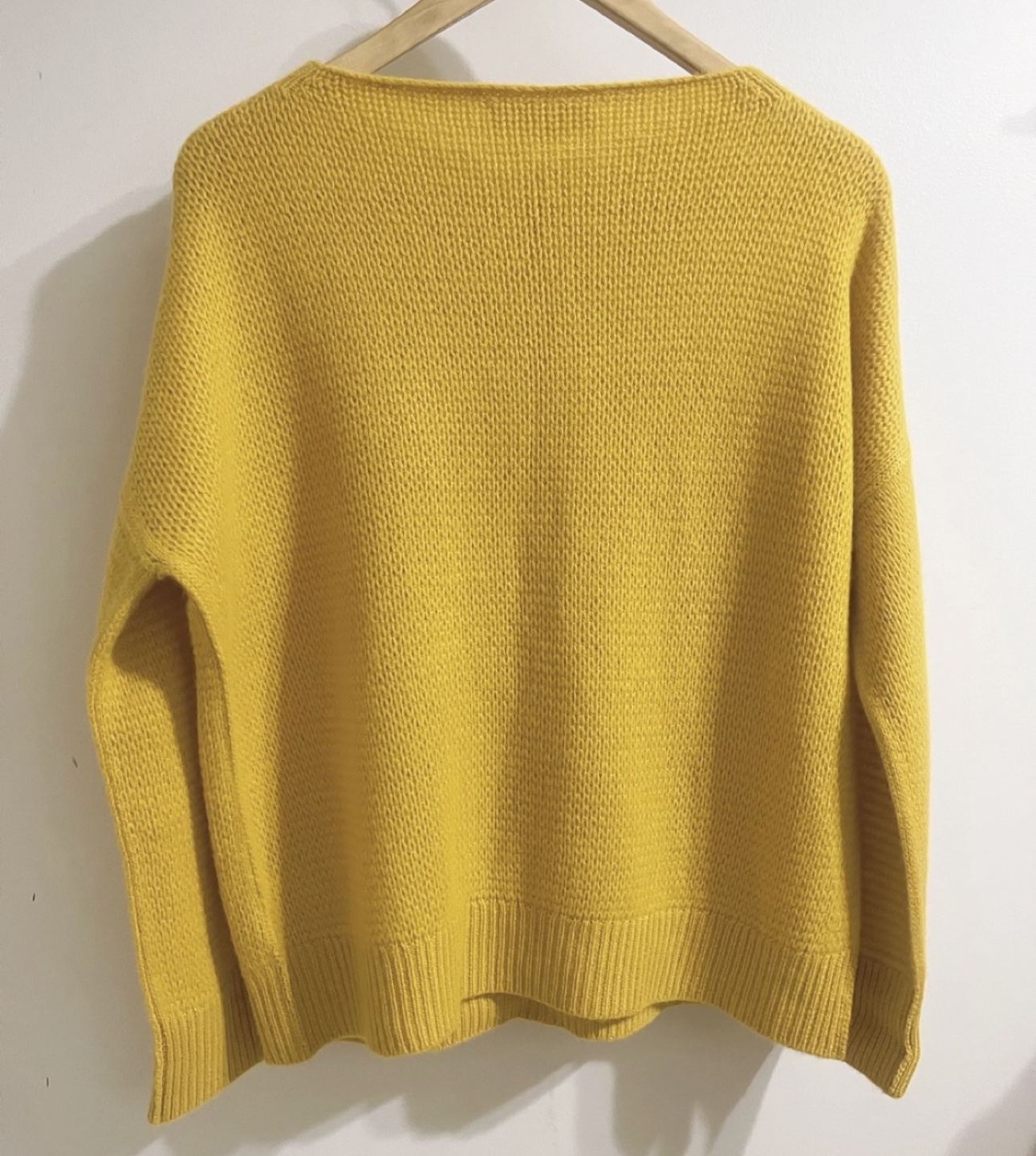 Yellow Cashmere Sweater and Cashmere Skirt Set - photo 3
