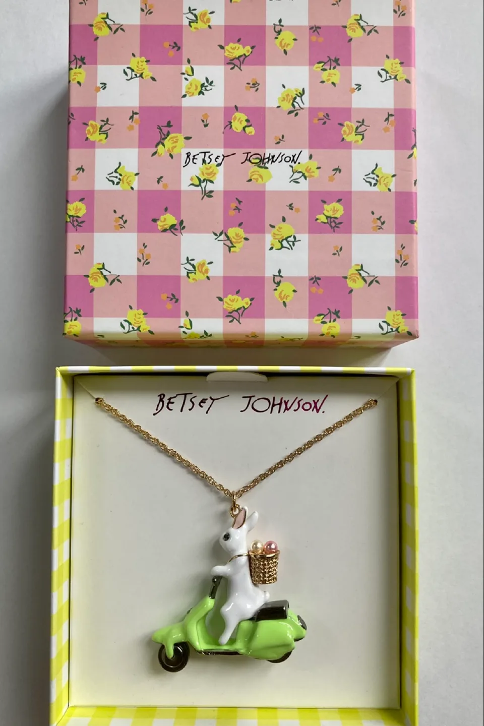 Betsey Johnson Bunny Scooter Necklace image indicator(2)