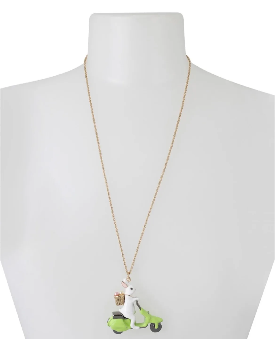 Betsey Johnson Bunny Scooter Necklace image indicator(9)