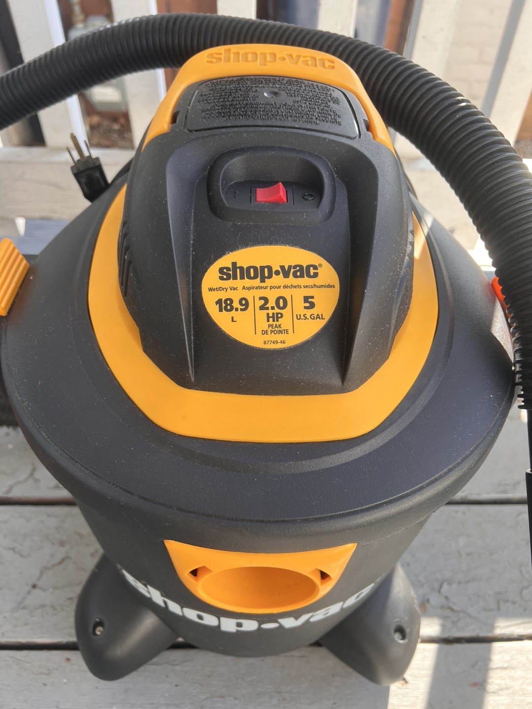 18.9 L Shop-Vac Wet/Dry - photo 3