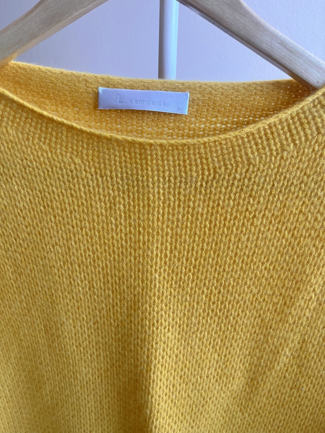 Yellow Cashmere Sweater and Cashmere Skirt Set - photo 4