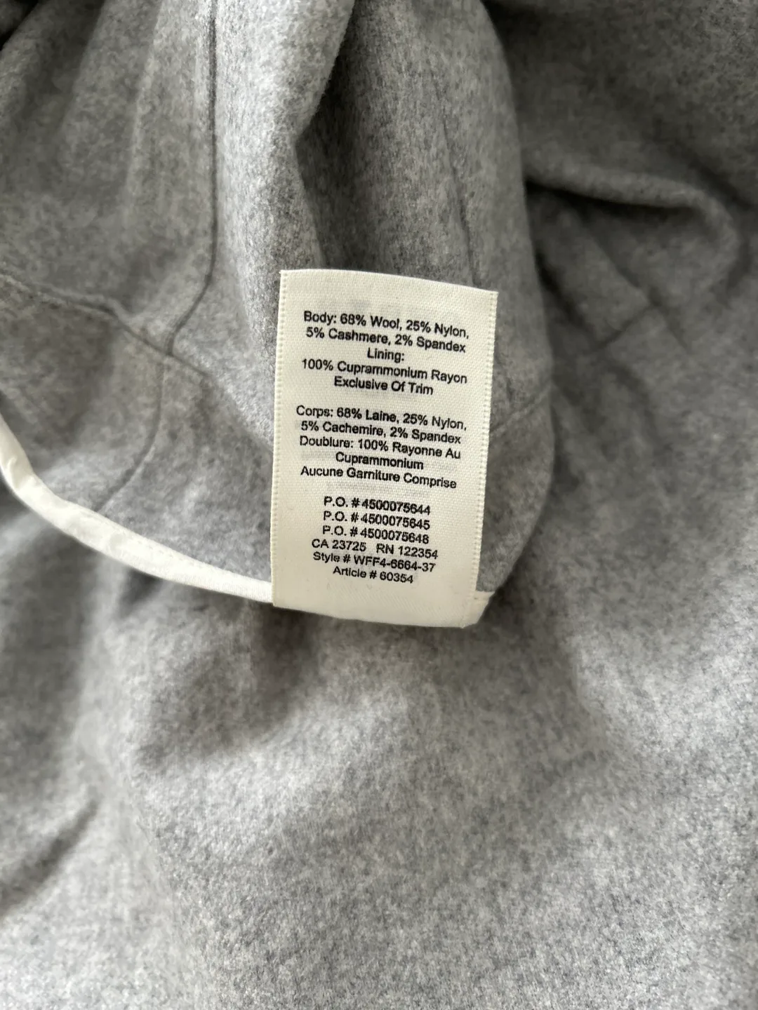 Wilfred Grey Wool Blend Cropped Trousers - Size 6 image indicator(4)