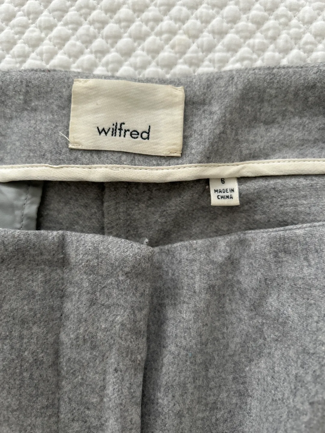 Wilfred Grey Wool Blend Cropped Trousers - Size 6 image indicator(3)