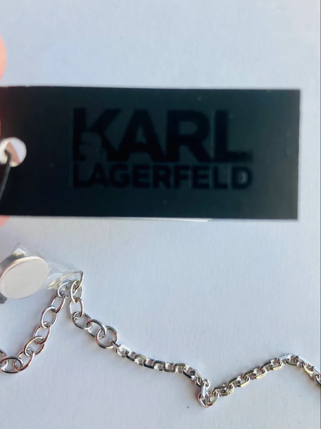 Karl Lagerfeld 'Karl' Swarovski Signature Necklace image indicator(4)