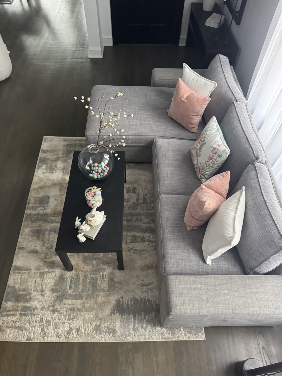 IKEA KiVik  Sectional Sofa - Grey