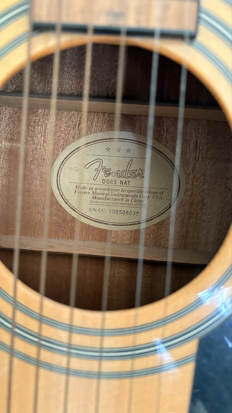 Fender DG-8S Acoustic Guitar - photo 2