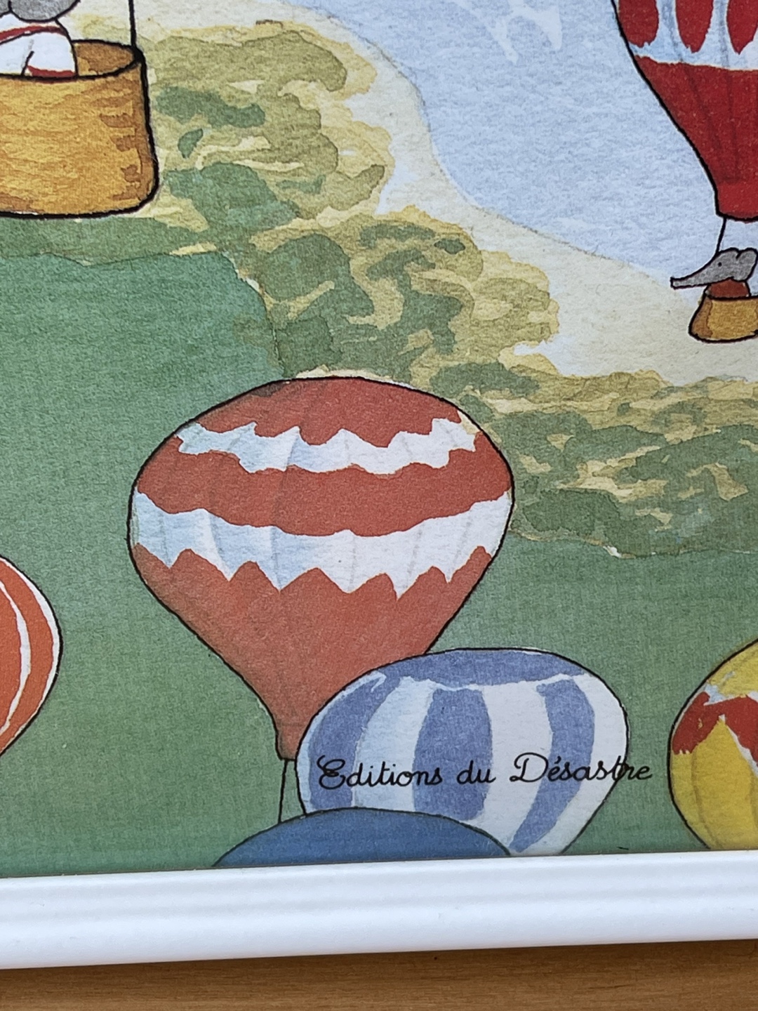 Framed Babar Et Les Ballons Print - photo 3