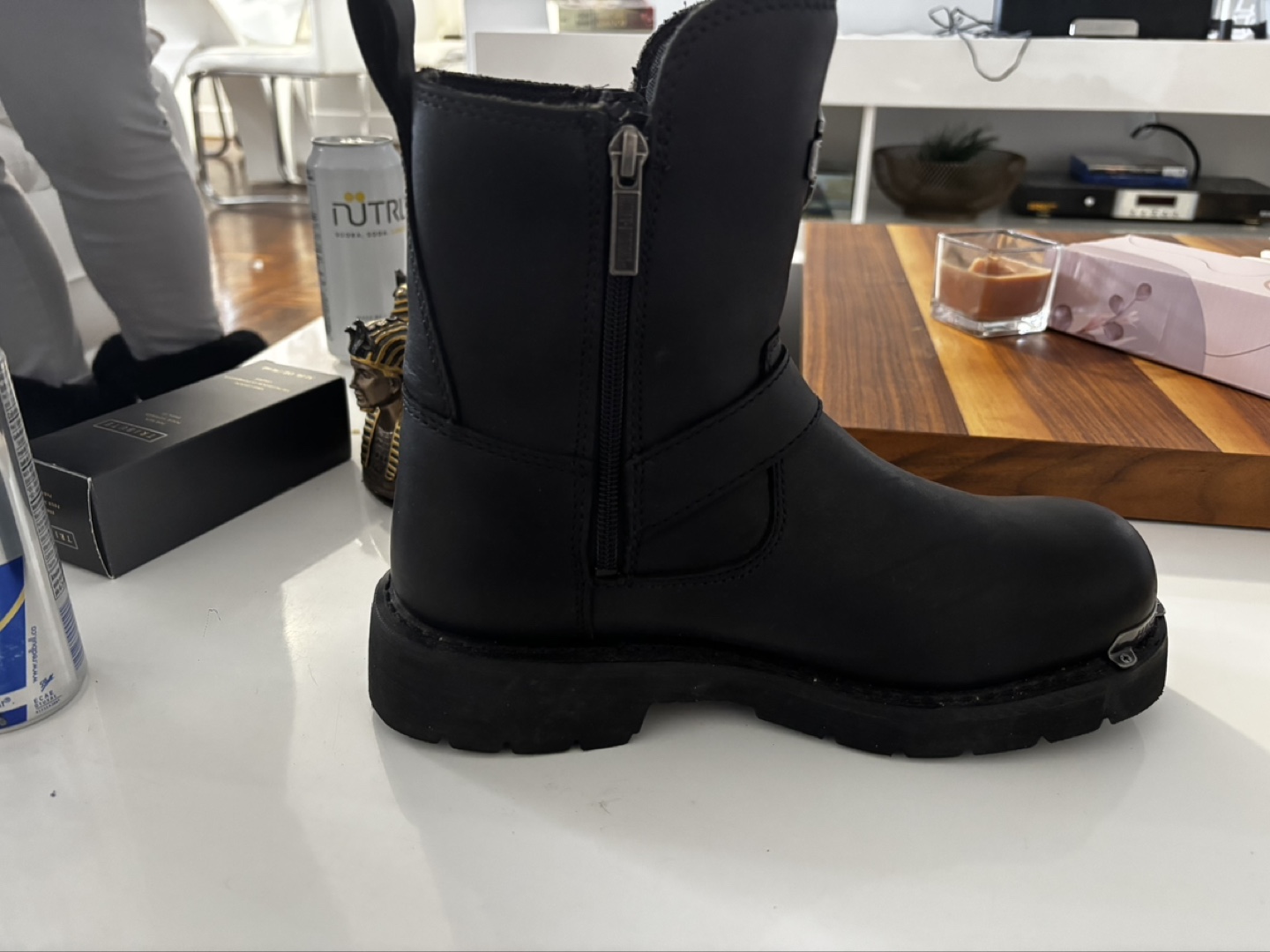 Harley-Davidson Women's Black Leather Boots - Size 8M - photo 2