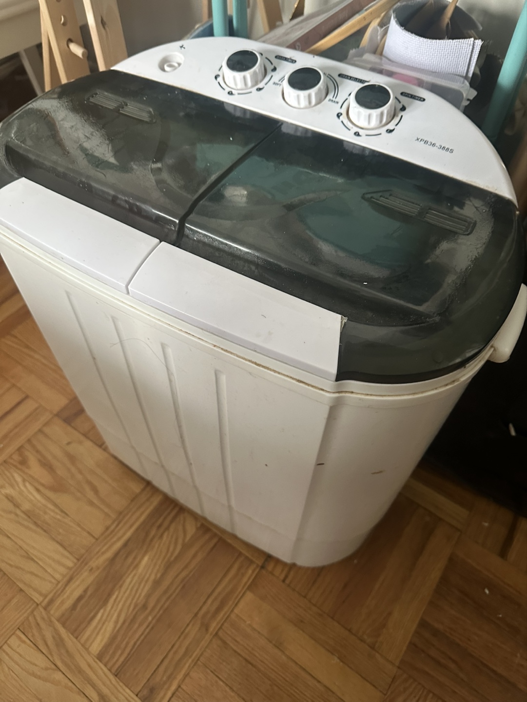 💚Intecxca Portable Compact Twin Tub Washer and Spin Dryer - photo 2
