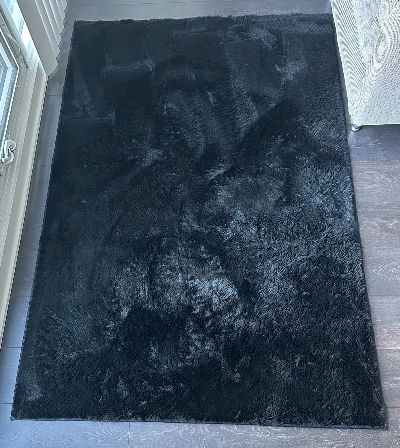 Ruggable Ink Black Plush Rug 6’x4’ image indicator(2)
