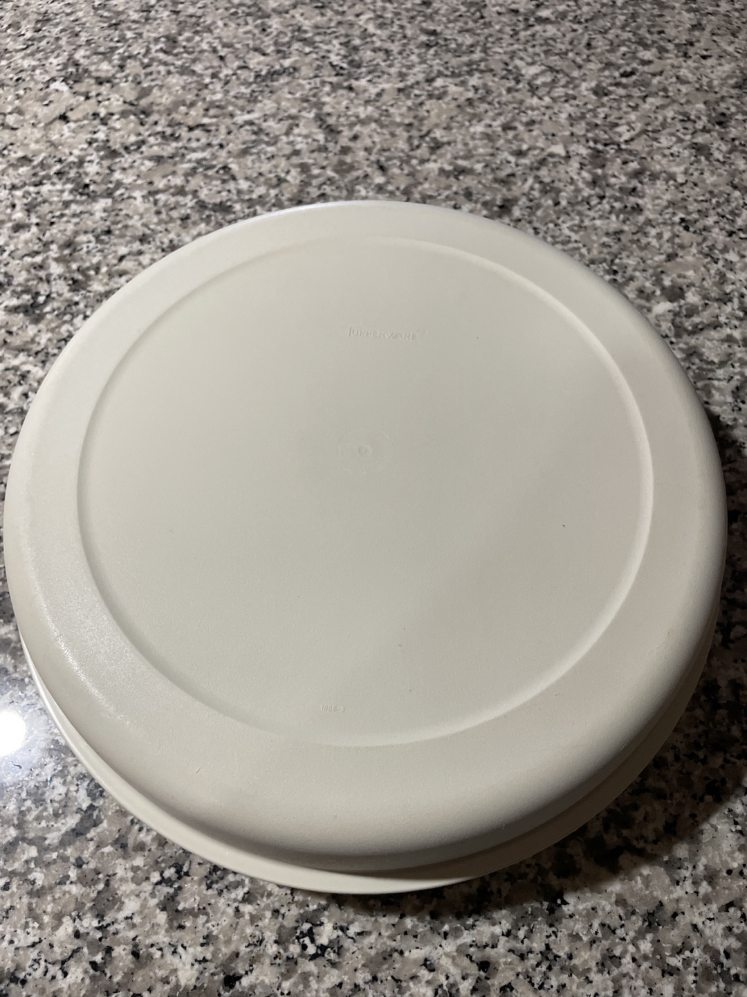 Vintage Tupperware Round Divided Serving Platter with Lid