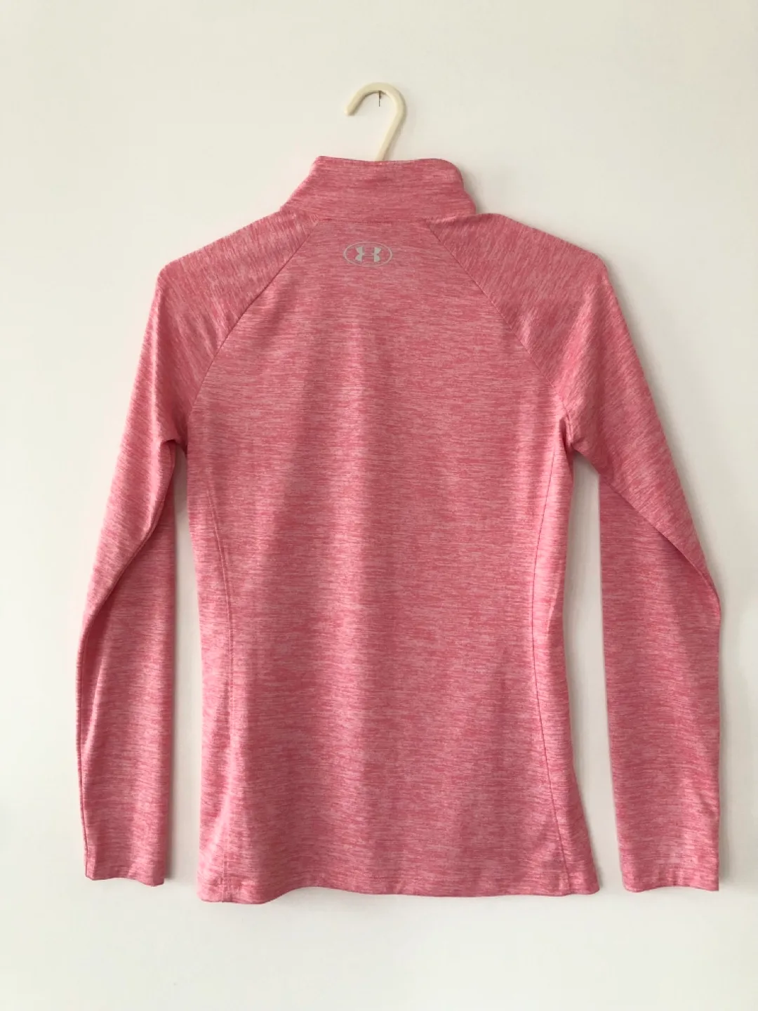 Women’s Under Armour 1/4 Zip Long Sleeve Top Pink XS image indicator(5)