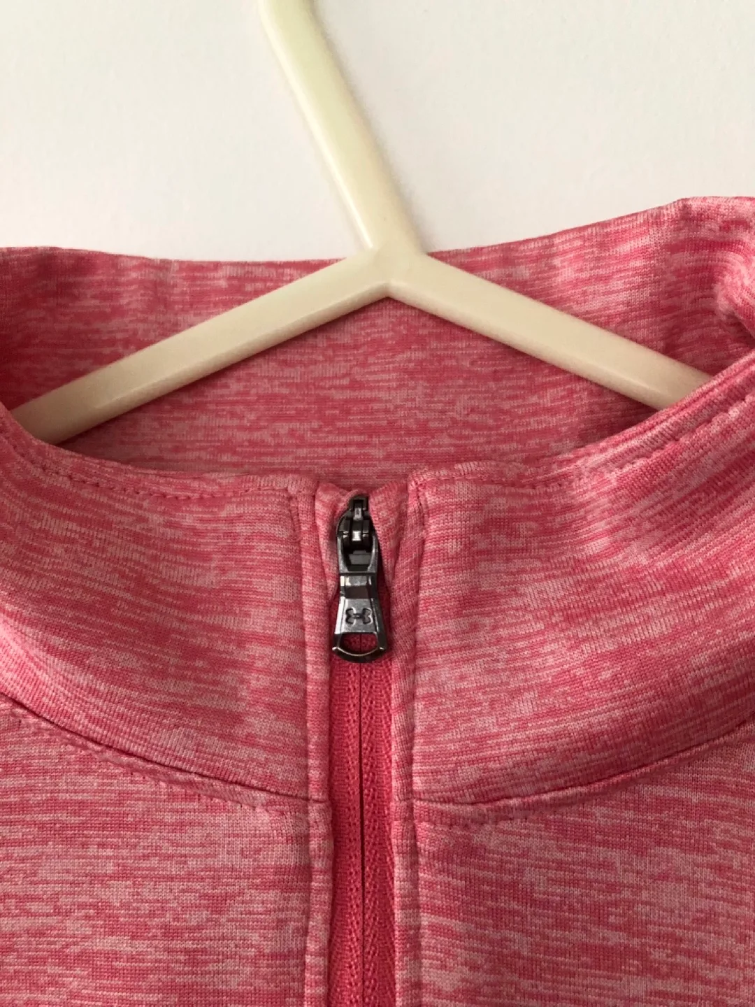 Women’s Under Armour 1/4 Zip Long Sleeve Top Pink XS image indicator(3)