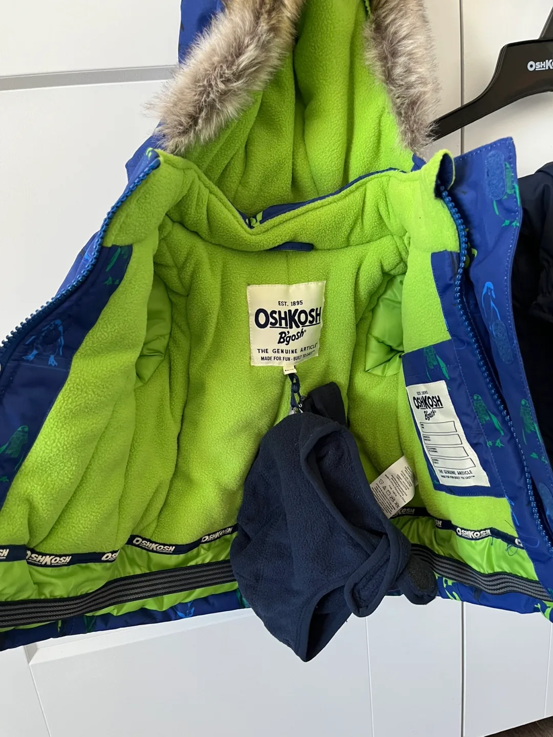 OshKosh B'gosh Baby Snowsuit - Size 12M - Penguin Print image indicator(3)