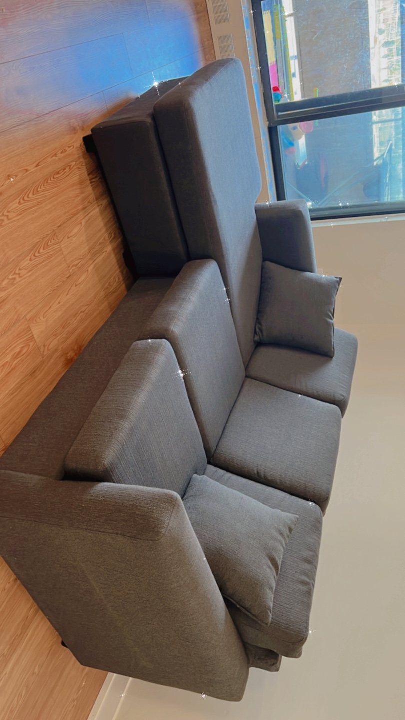 Grey Sectional Sofa with Chaise Lounge - photo 3