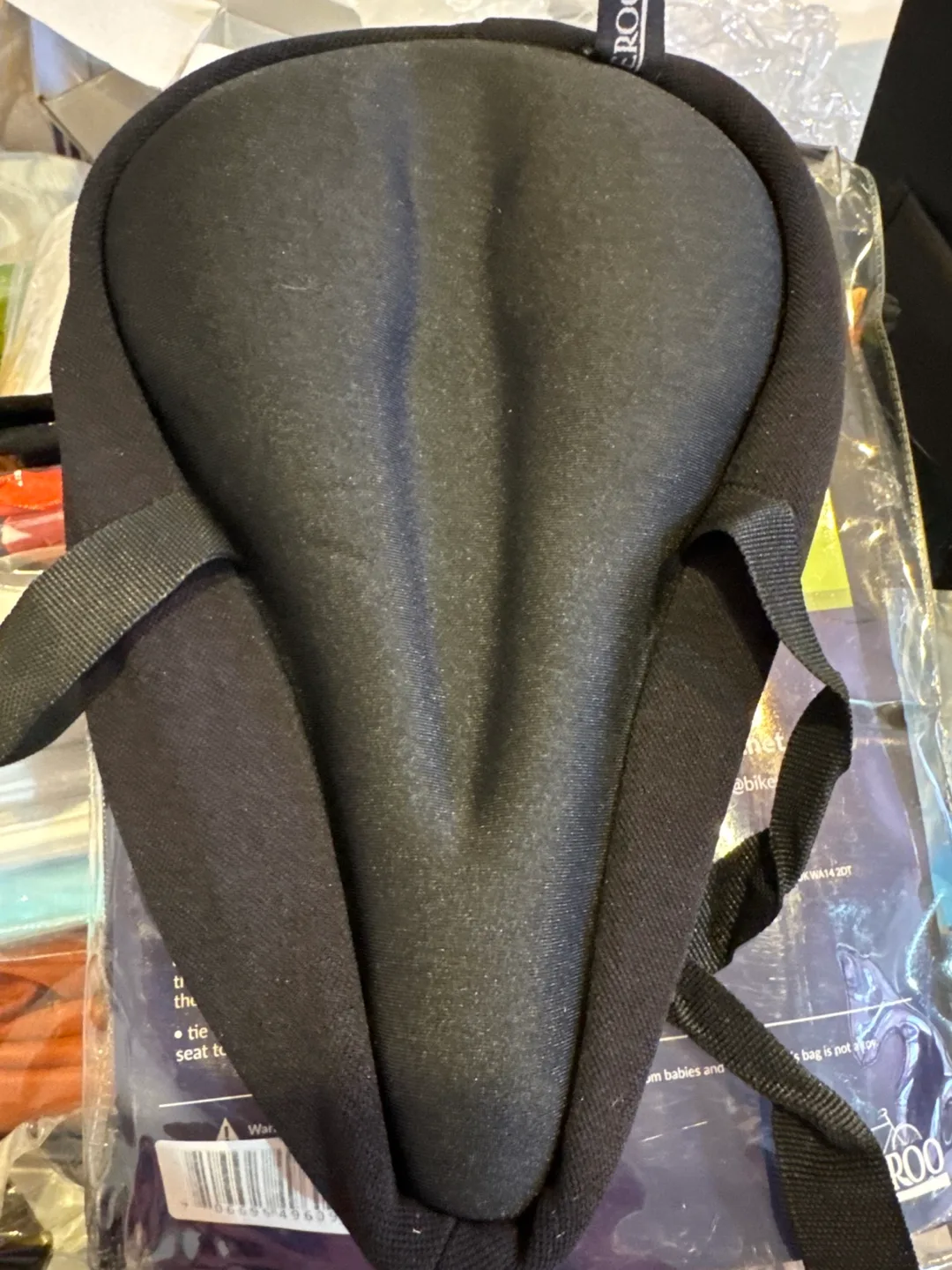 Small Bike Gel Seat Cover - Black image indicator(2)