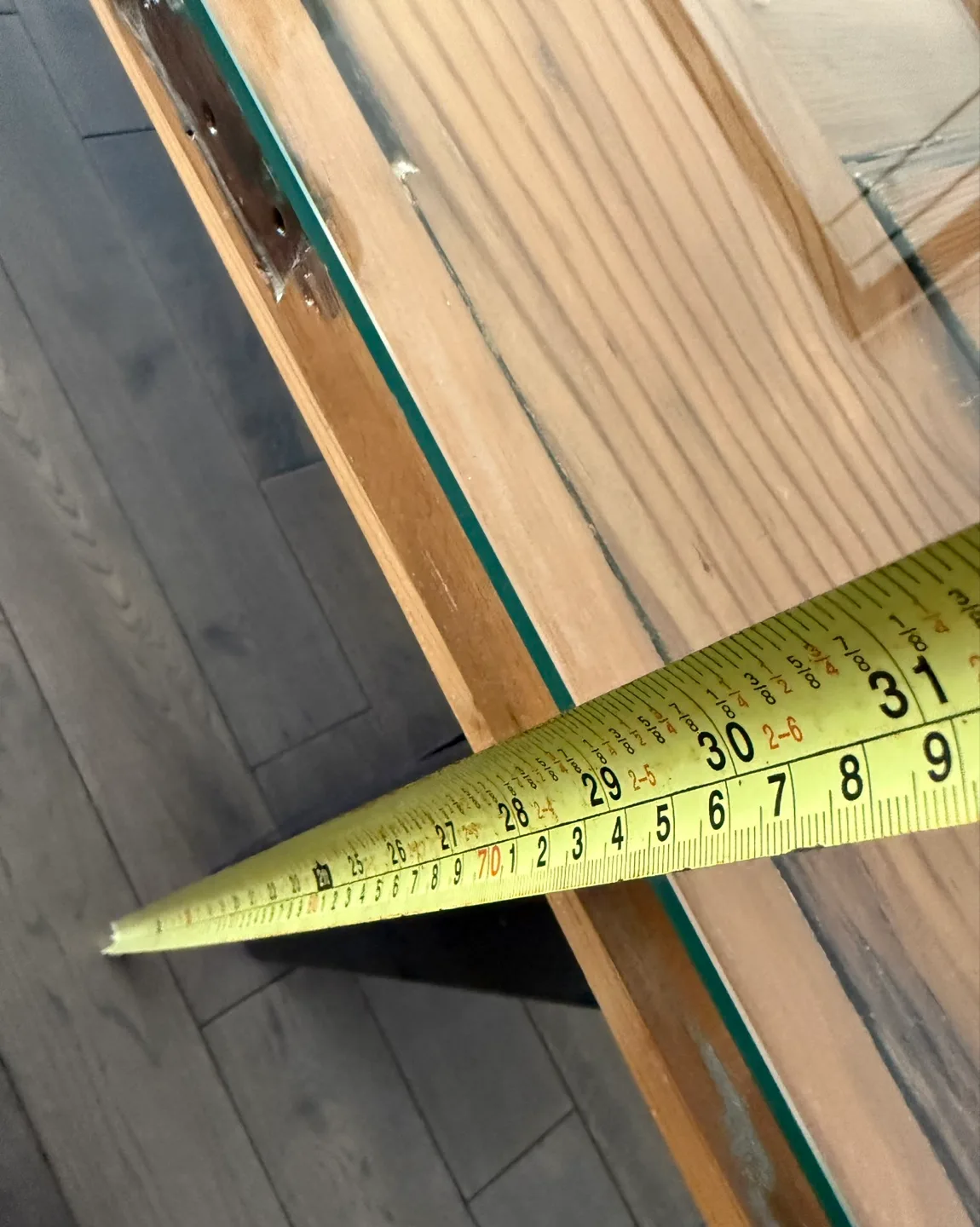 Old, old cedar wood door dining table image indicator(9)