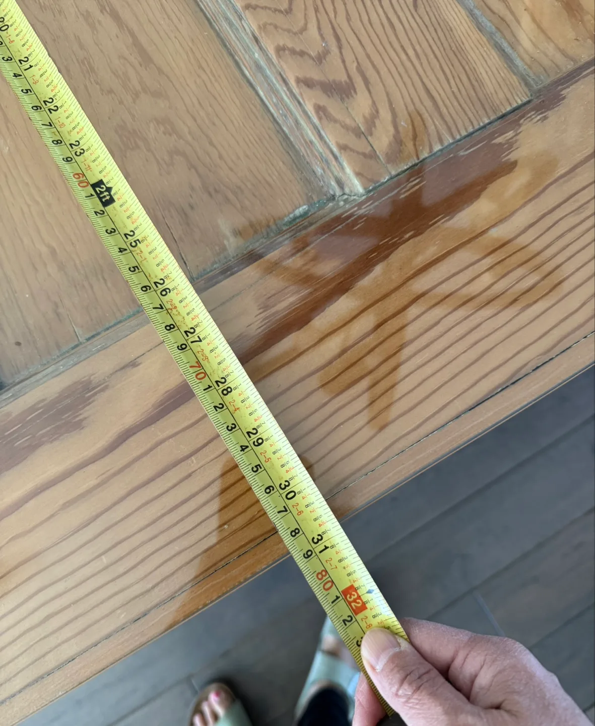 Old, old cedar wood door dining table image indicator(7)