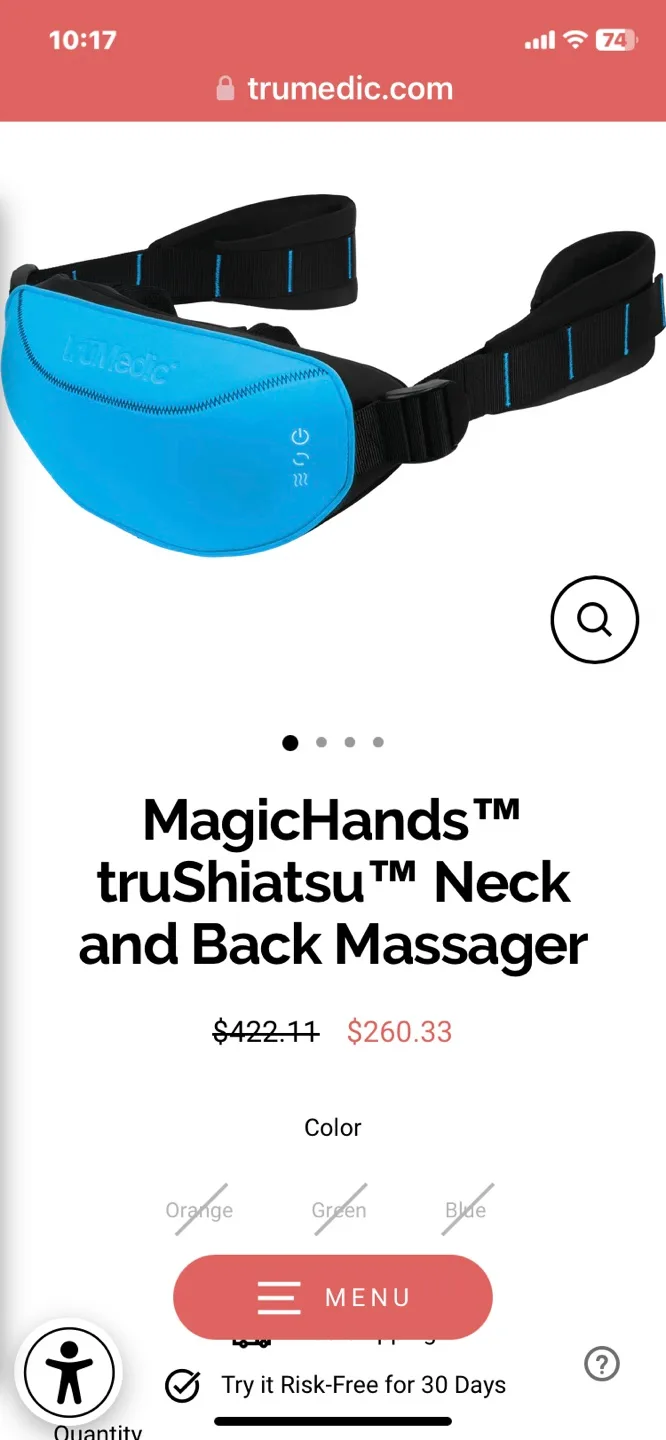 💚TruMedic MagicHands Shiatsu Neck & Back Massager image indicator(7)