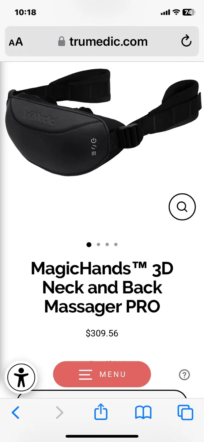 💚TruMedic MagicHands Shiatsu Neck & Back Massager image indicator(10)