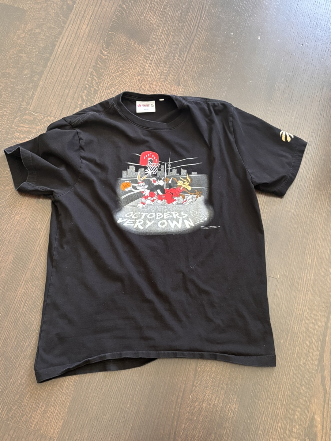 Drake OVO x Looney Tunes Raptors T-Shirt - Size Large