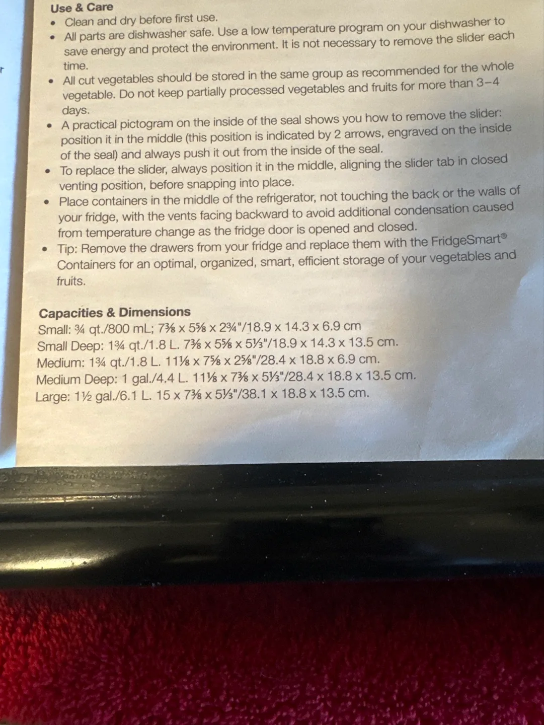 Tupperware FridgeSmart Containers image indicator(6)